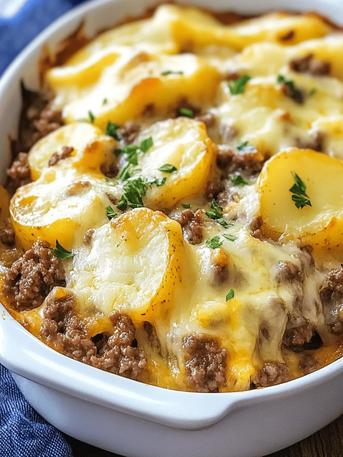 Cheesy Ground Beef and Potatoes: Comfort Food Made Easy 4 Cheesy Ground Beef and Potatoes