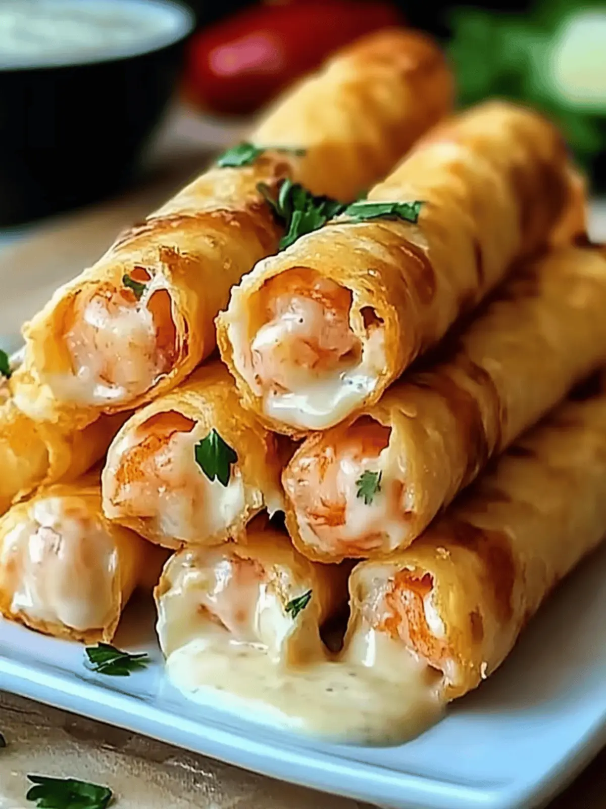 Crispy Crab And Shrimp Queso Taquitos You'll Love to Make 4 Crispy Crab And Shrimp Queso Taquitos