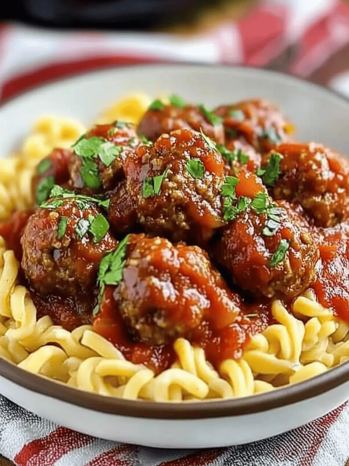Savory Slow Cooker Meatballs in Tomato Sauce for Cozy Nights 3 Slow Cooker Meatballs in a Tomato Sauce
