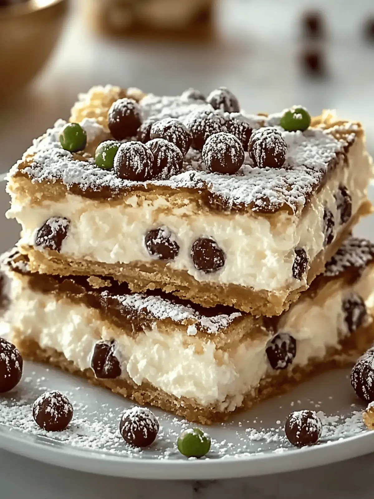 Classic Cannoli Squares: Irresistible Italian Dessert Twist 4 Classic Cannoli Squares
