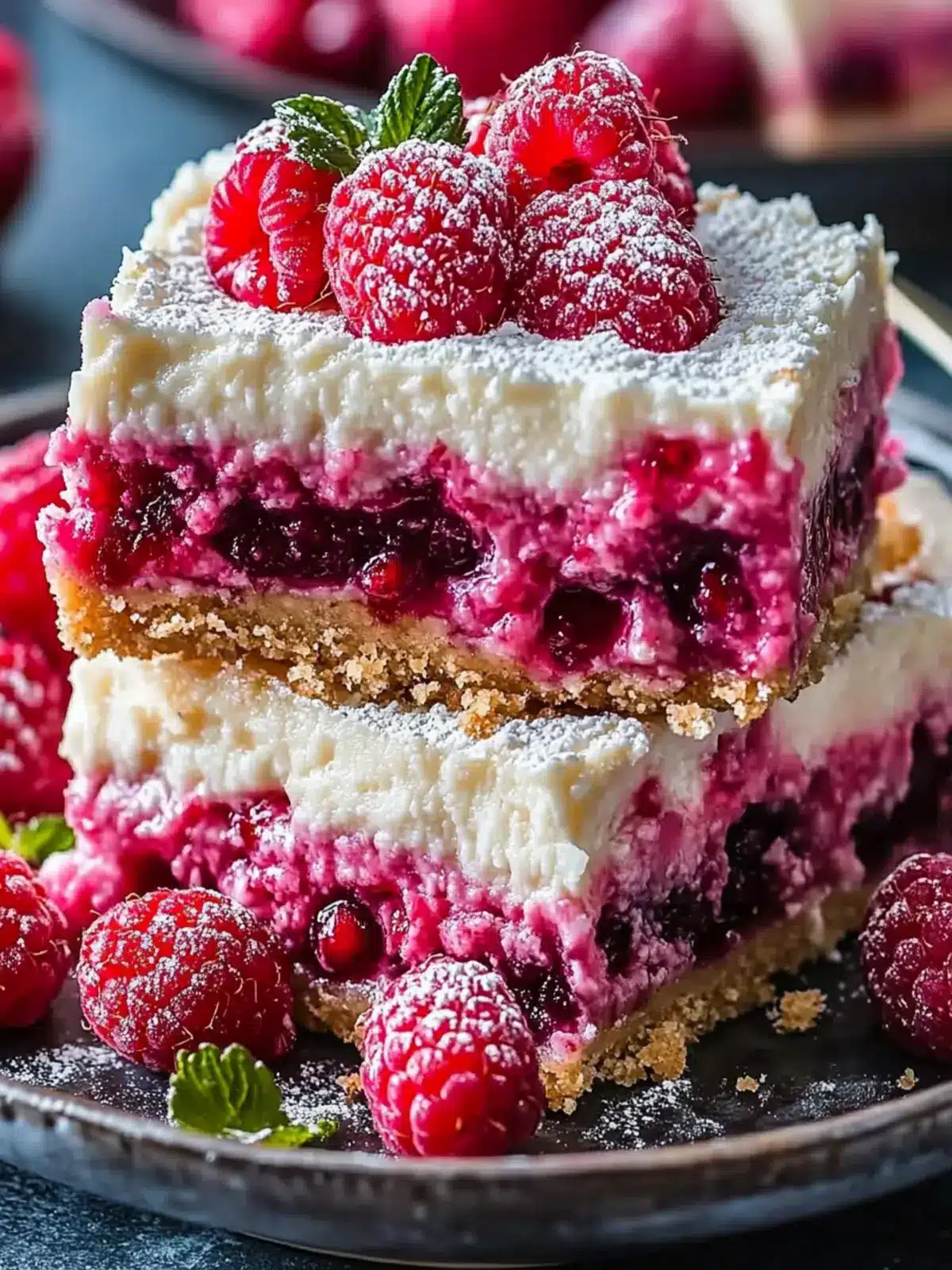 Decadent Raspberry Cheesecake Bars for Sweet Summer Bliss 4 Raspberry Cheesecake Bars