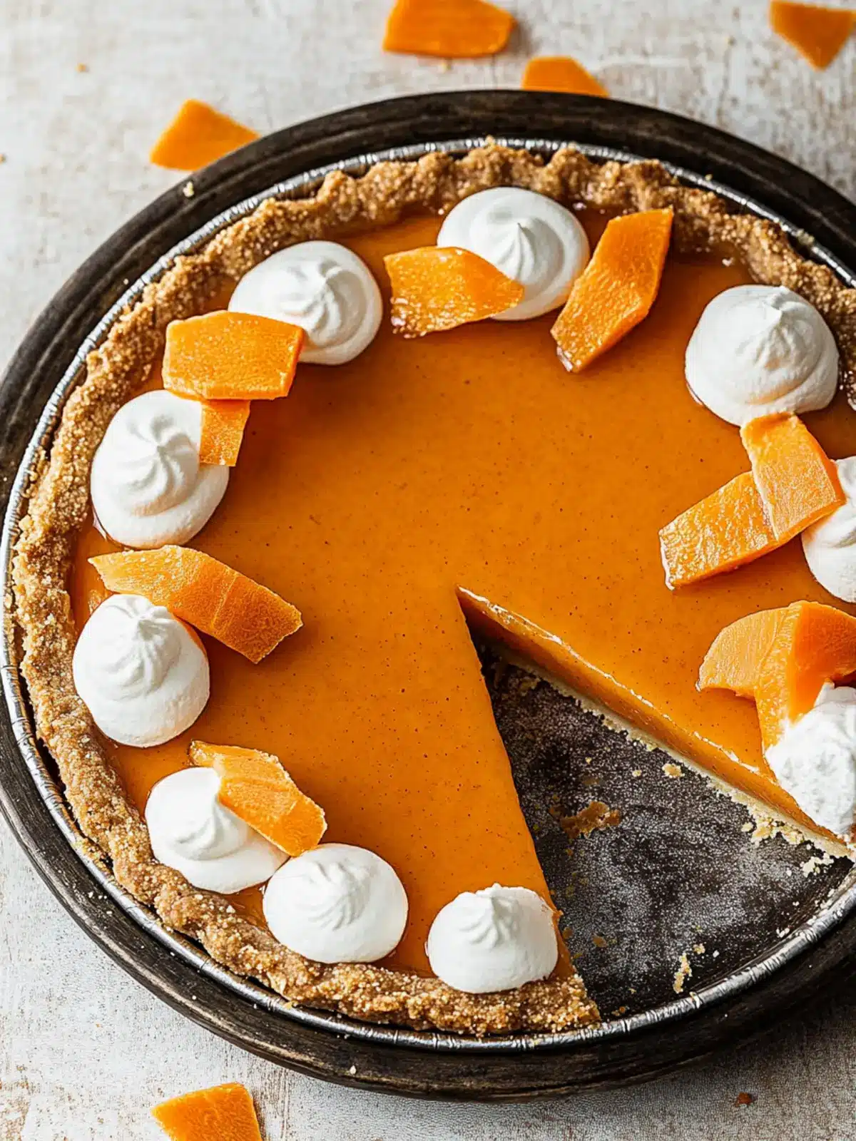 Decadent Honey Carrot Pie with Crunchy Biscoff Crust 3 Honey Carrot Pie