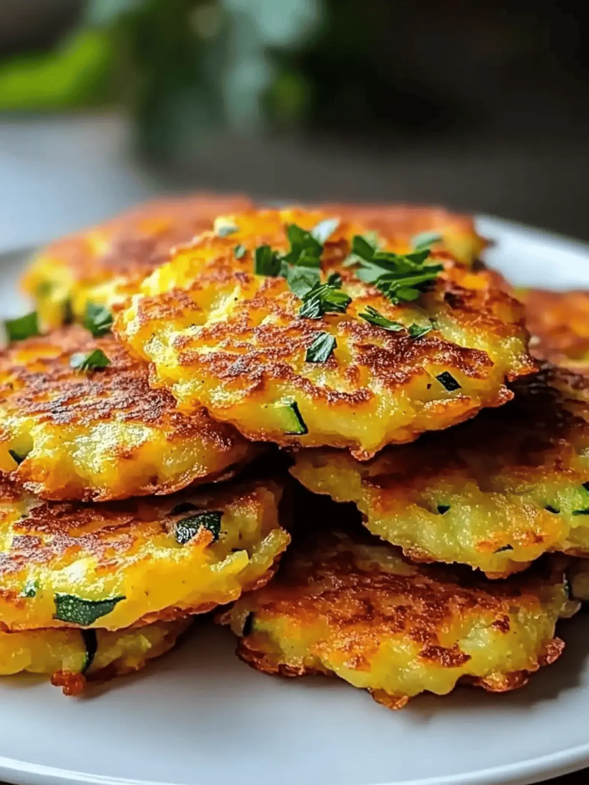 Deliciously Crispy Zucchini Potato Fritters to Savor! 3 Zucchini Potato Fritters
