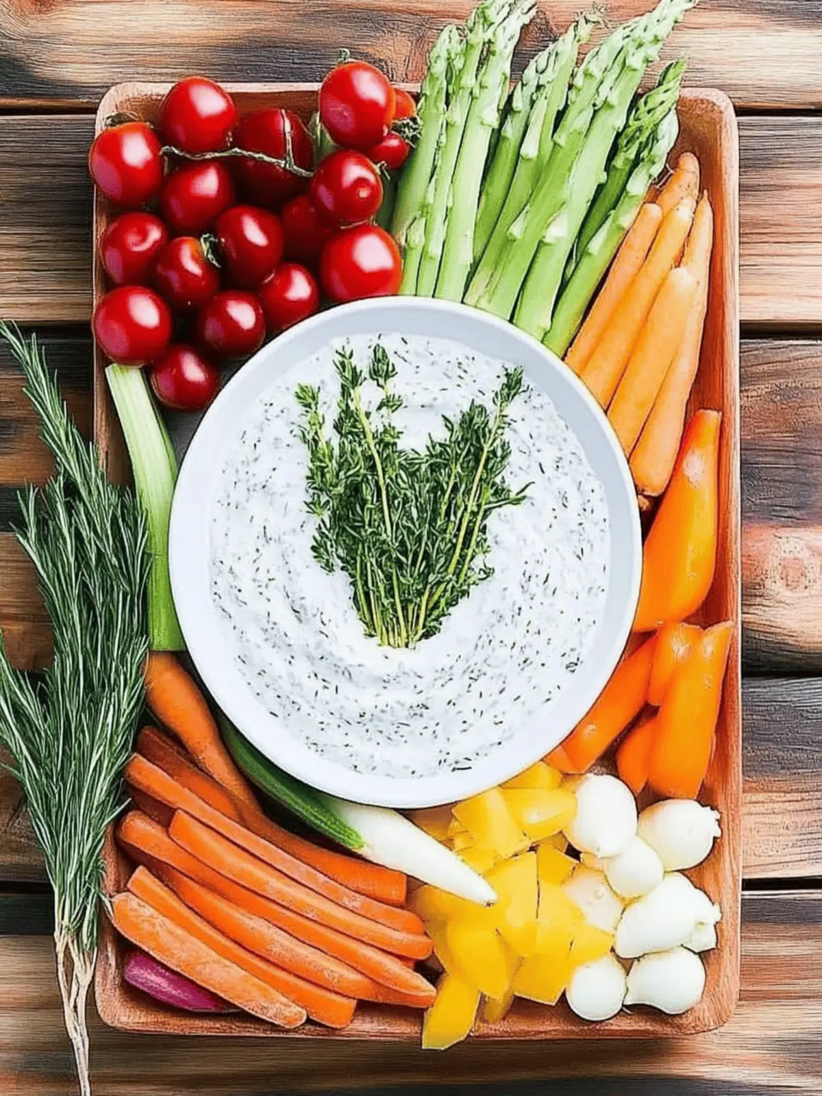 Spring Vegetable Platter with Herbed Greek Yogurt Dip Delight 4 Spring Vegetable Platter with Herbed Greek Yogurt Dip