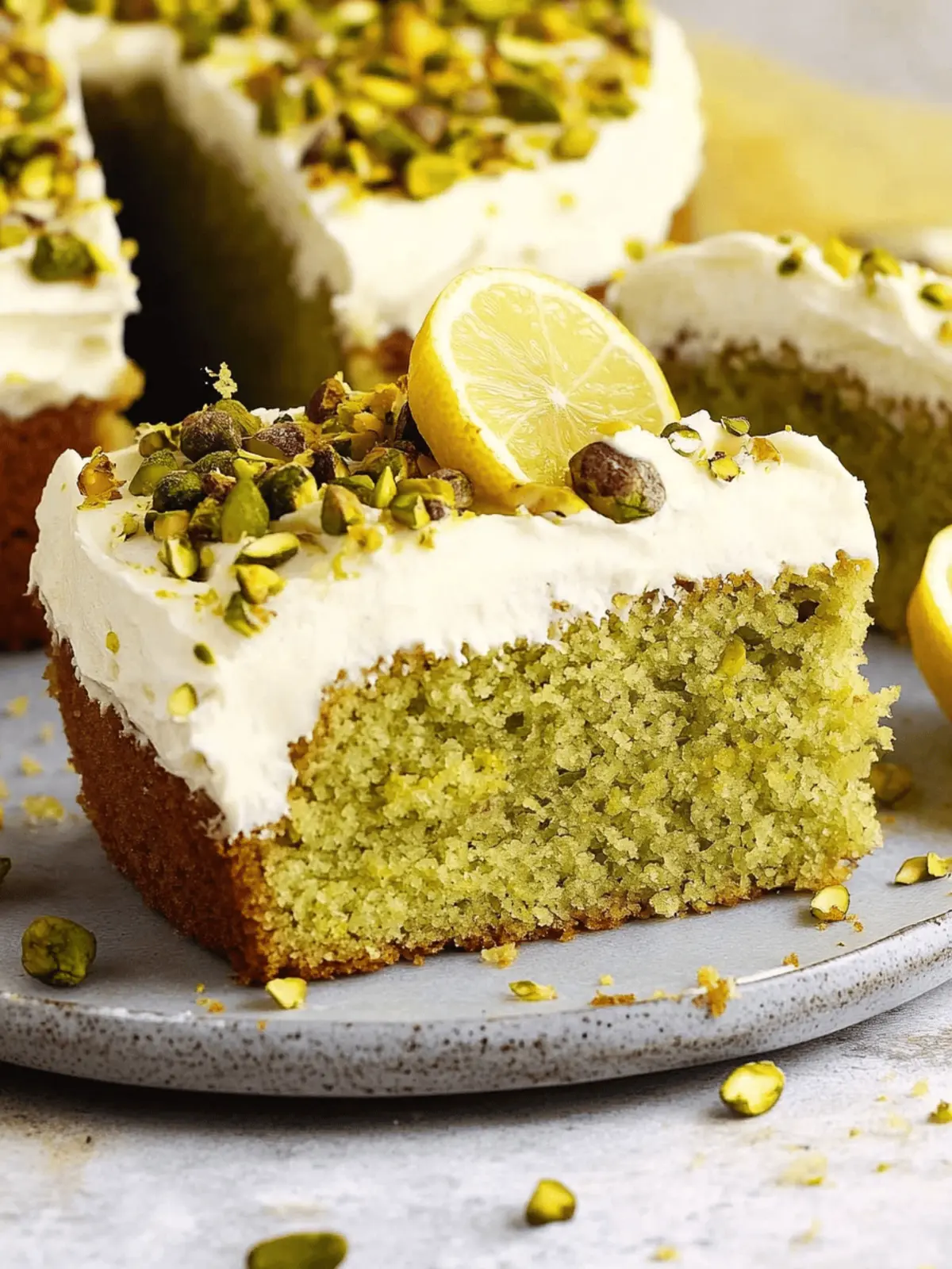 Lemon Pistachio Cake: A Light and Lush Spring Treat 3 Lemon Pistachio Cake