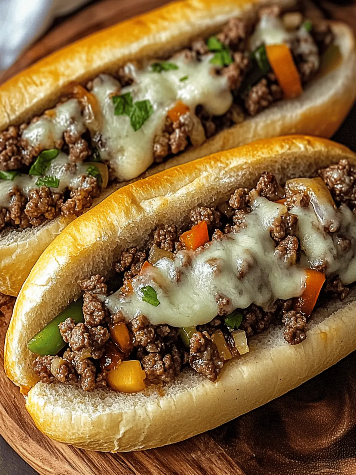 Ground Beef Philly Cheesesteaks: Quick, Customizable Comfort! 3 Ground Beef Philly Cheesesteaks