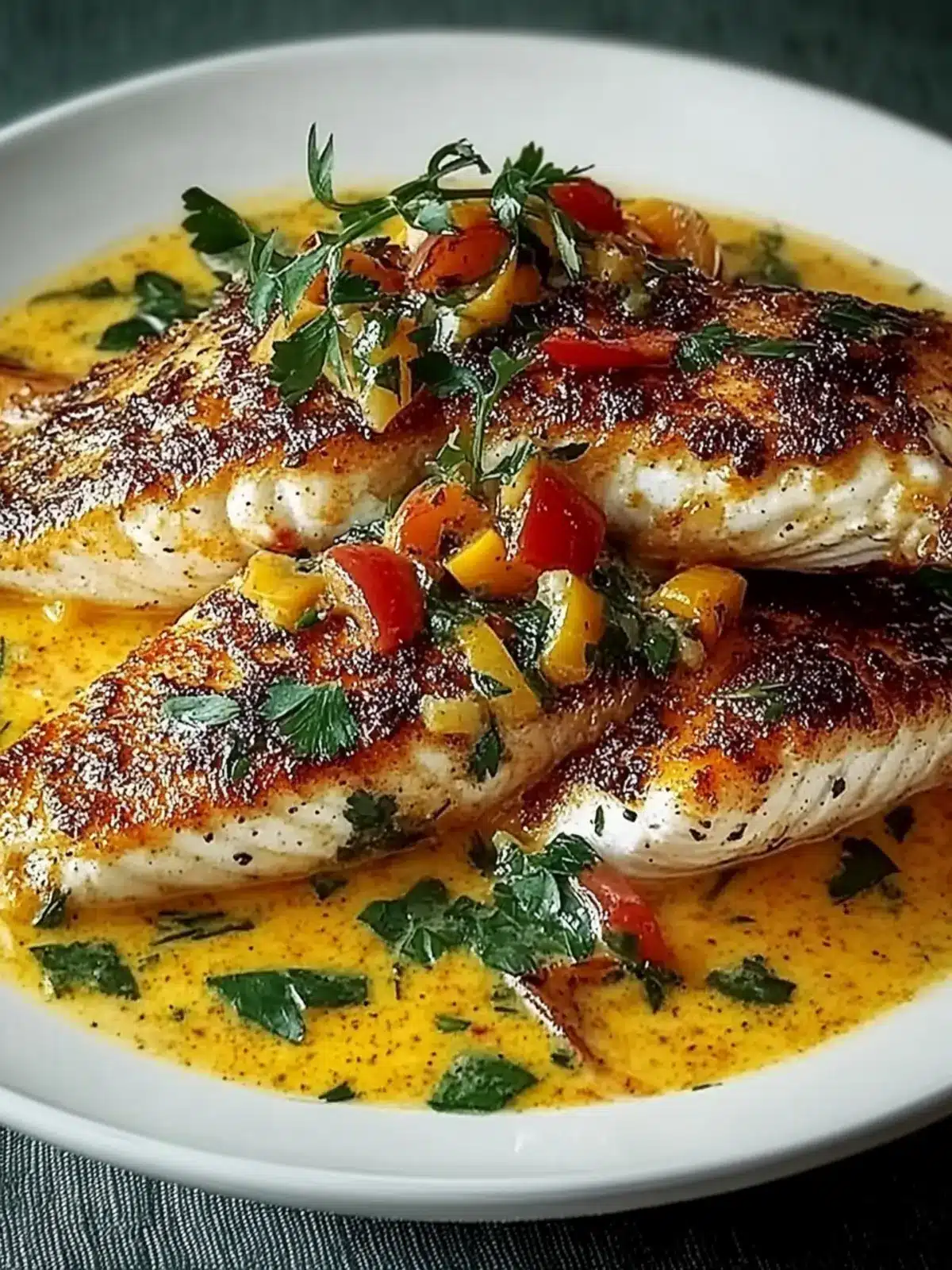 Savory Red Snapper with Creamy Creole Sauce for Easy Nights 4 Red Snapper with Creamy Creole Sauce