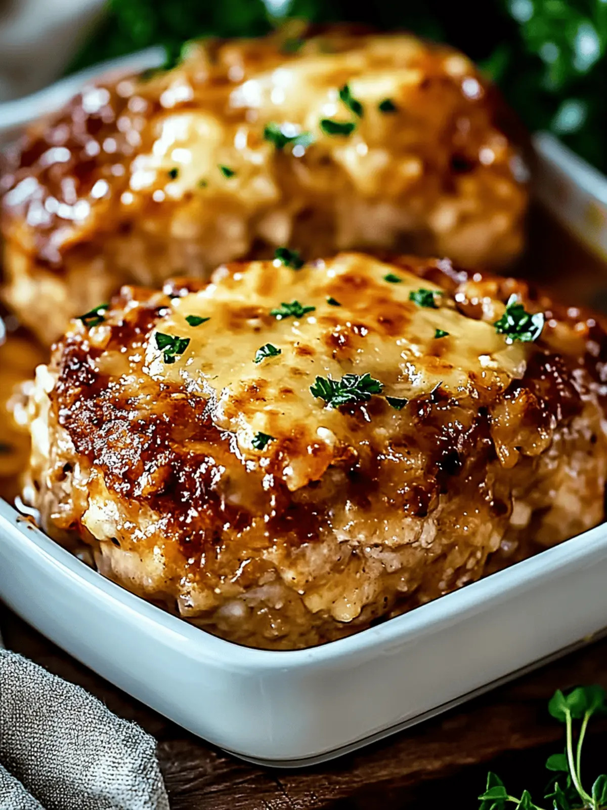 Garlic Parmesan Chicken Meatloaves for Cozy Family Dinners 3 Garlic Parmesan Chicken Meatloaves