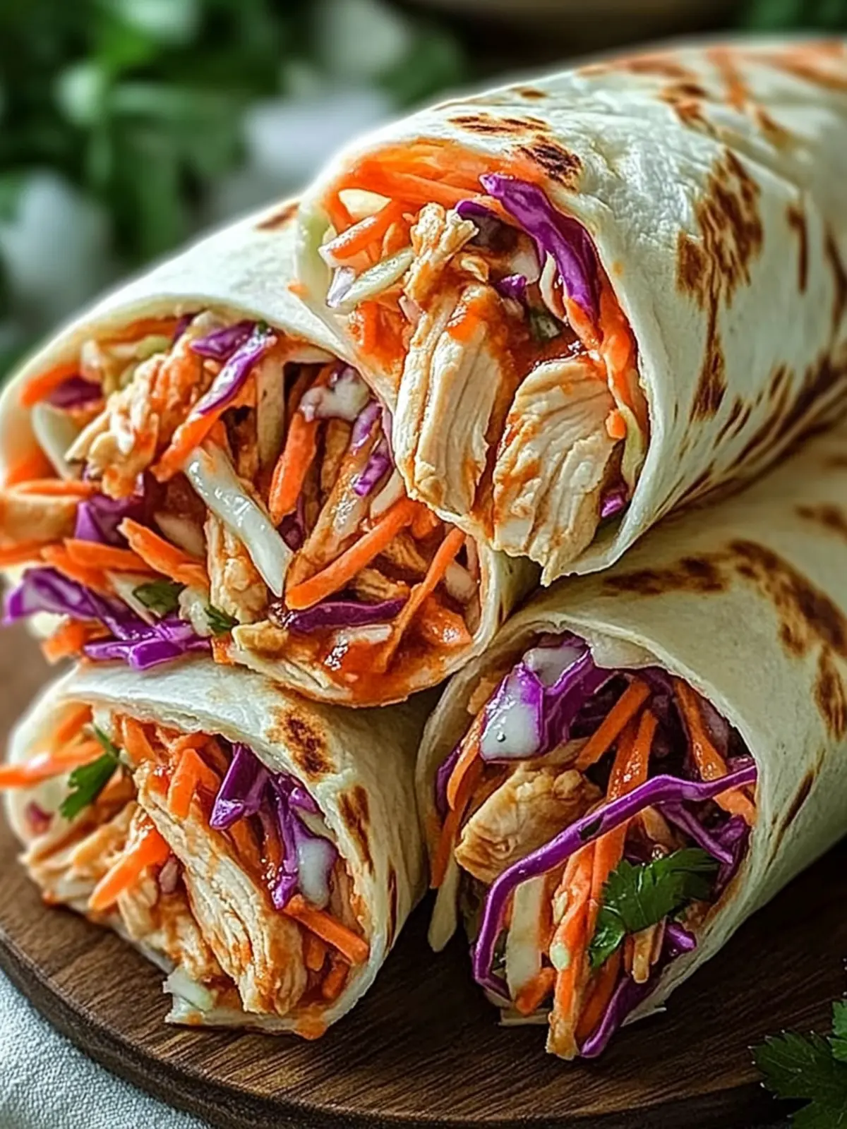 Savor BBQ Chicken Coleslaw Wraps for a Quick Flavor Hit 4 BBQ Chicken Coleslaw Wraps