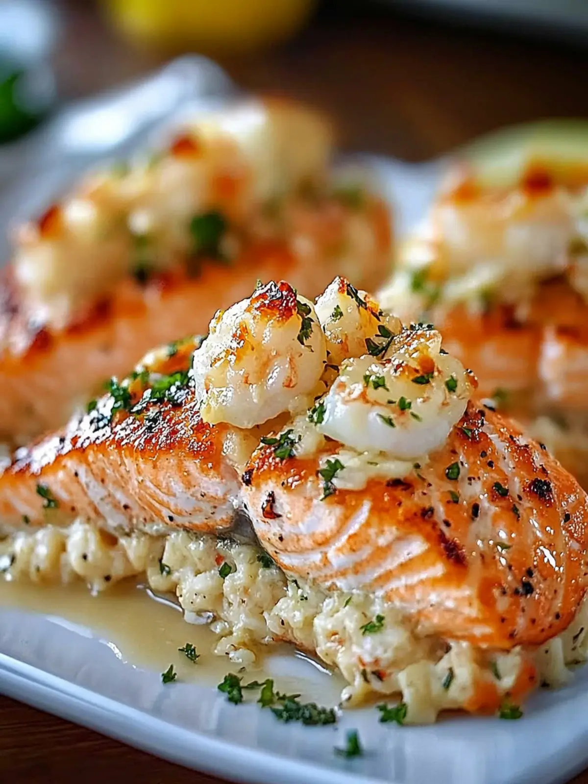 Elegant Crab Shrimp Stuffed Salmon for a Perfect Dinner Delight 2 Elegant Crab Shrimp Stuffed Salmon