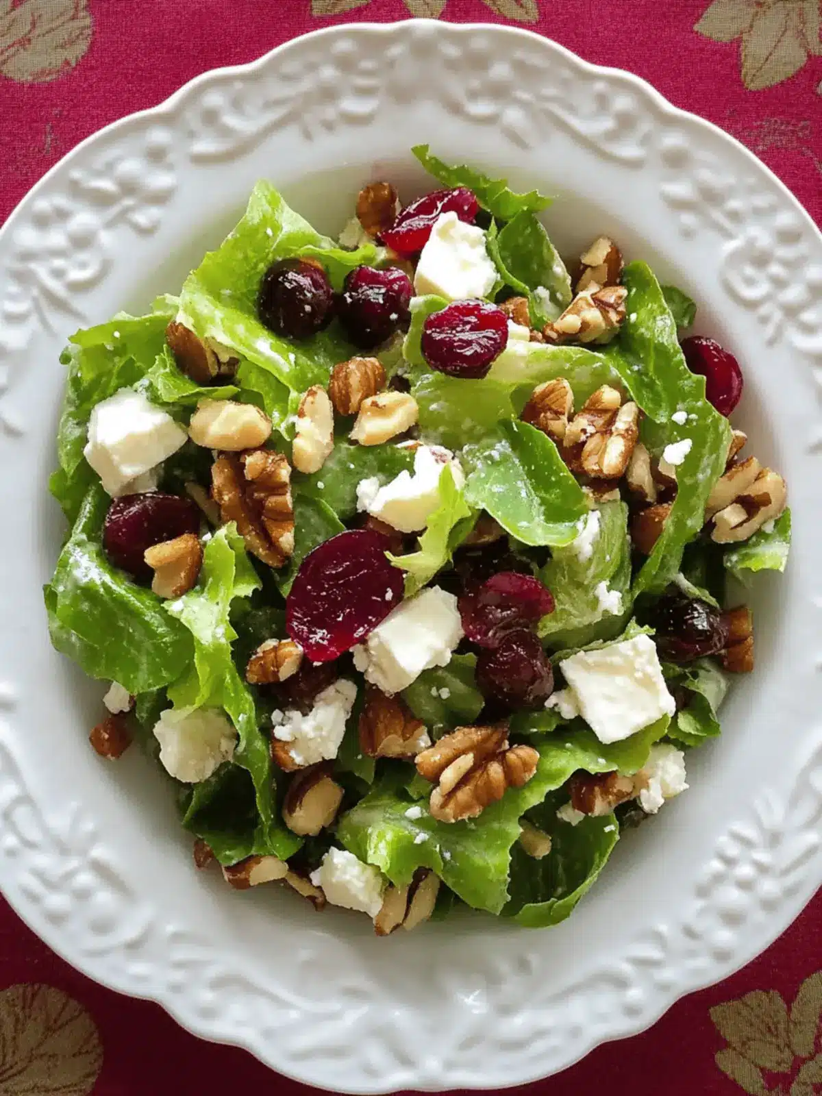 Cranberry, Feta and Walnut Salad for a Fresh Flavor Boost 2 Cranberry, Feta and Walnut Salad