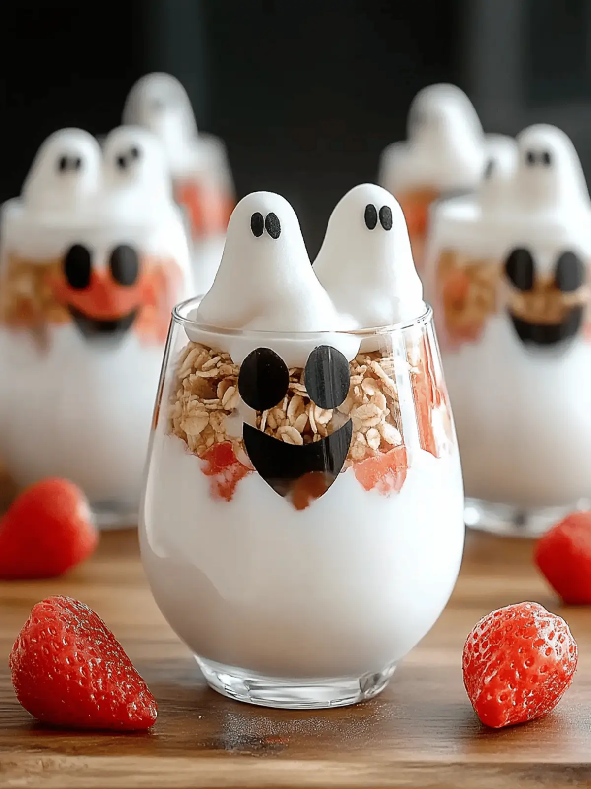 Ghostly Yogurt Parfaits: Spooky & Healthy Halloween Fun 2 Ghostly Yogurt Parfaits: A Boo-tiful Halloween Breakfast for Kids