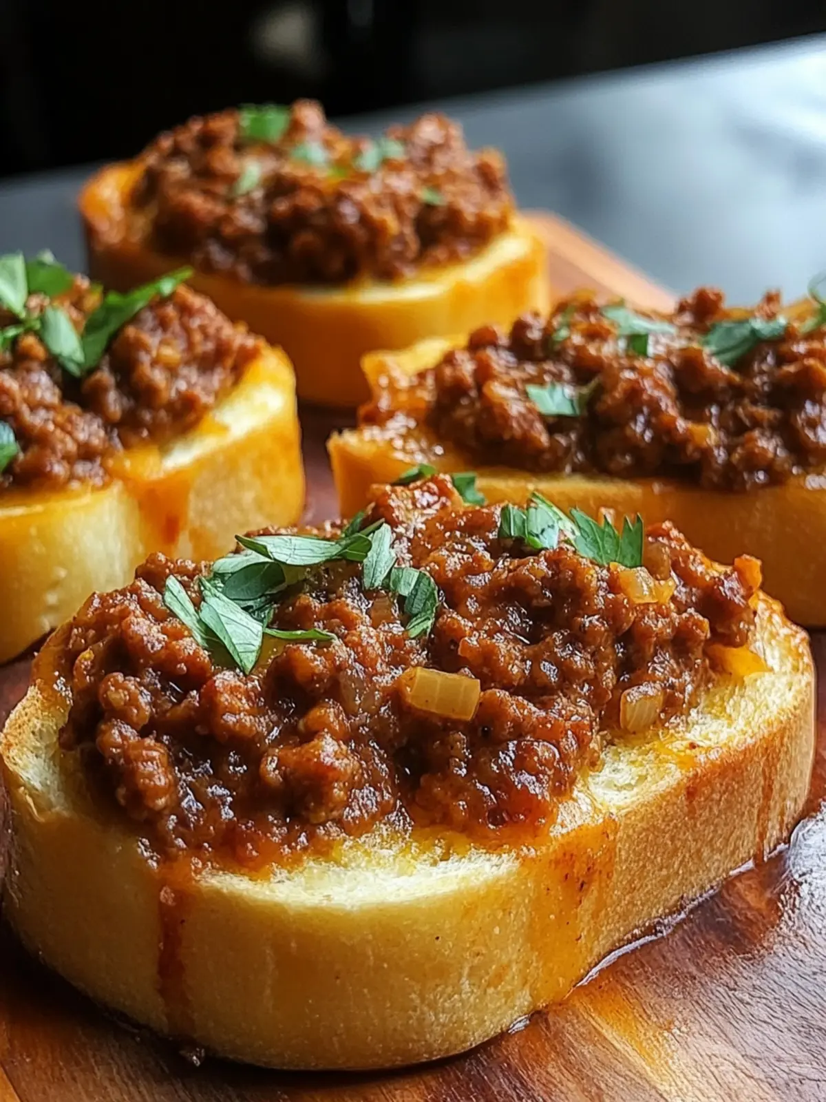 Cheesy Sloppy Joe Garlic Toast for Quick Comfort Food Bliss 2 Cheesy Sloppy Joe Garlic Toast