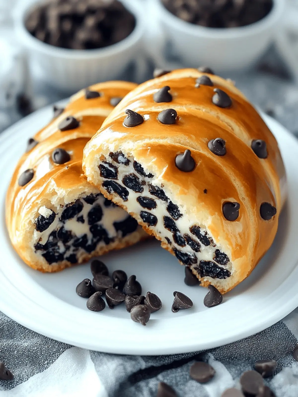 Decadent Chocolate Chip Vanilla Custard Brioches to Indulge 3 Chocolate Chip Vanilla Custard Brioches