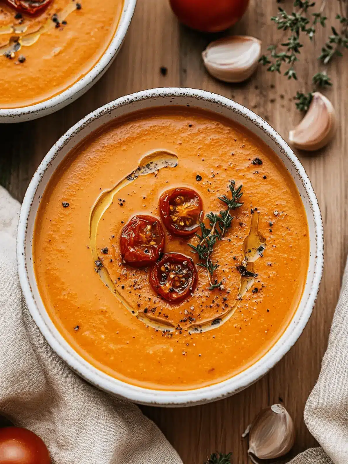 Creamy Roasted Garlic Tomato Soup for Ultimate Comfort Meals 4 Creamy Roasted Garlic Tomato Soup
