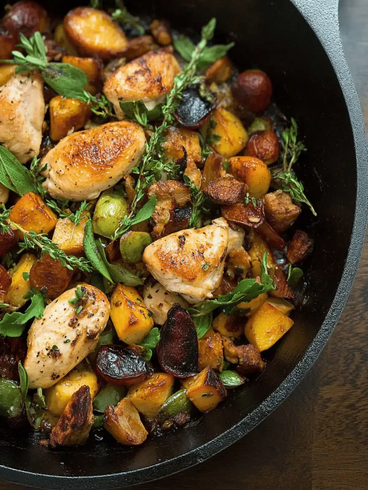 Autumn Harvest Chicken Skillet: Cozy Fall Dinner Delight 4 Autumn Harvest Chicken Skillet