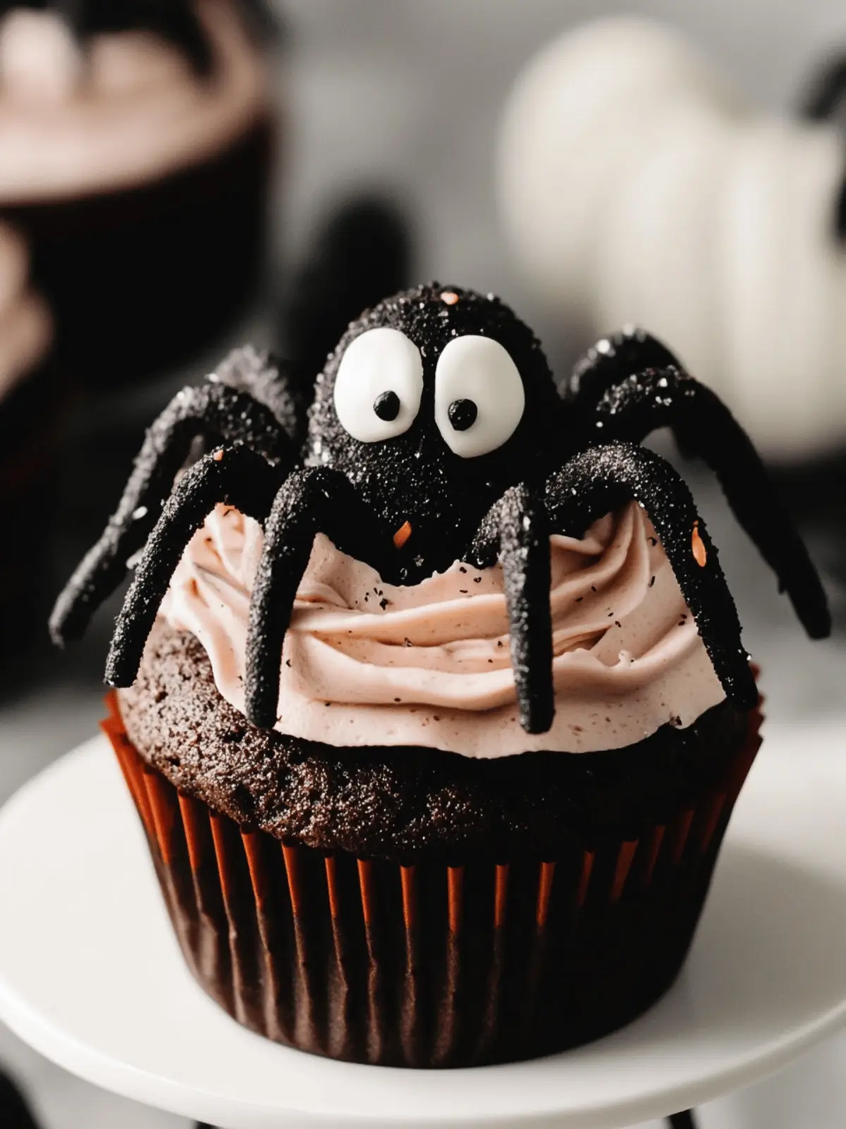 Deliciously Fun Spooky Spider Cupcakes for Halloween! 3 Spooky Spider Cupcakes