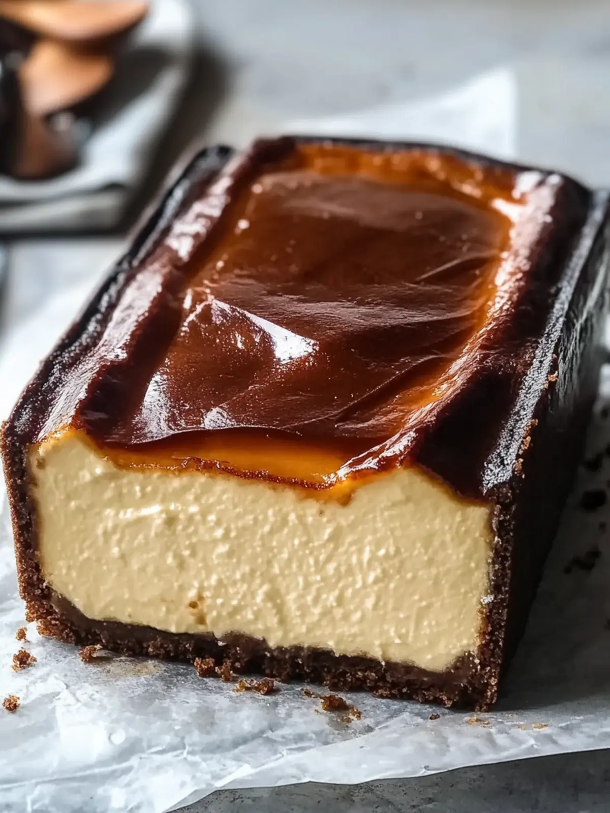 Decadent Burnt Basque Cheesecake in a Loaf Pan You ll Love 4 Burnt Basque Cheesecake in a Loaf Pan