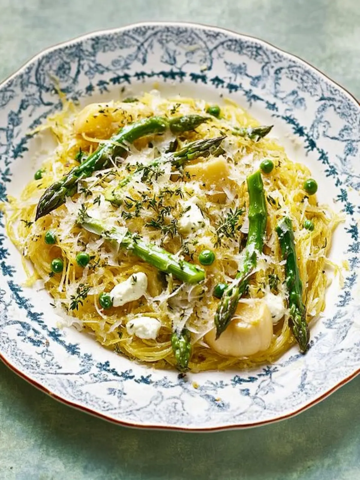 Delicious Spaghetti Squash with Asparagus, Ricotta, Lemon, and Thyme 2 Spaghetti Squash with Asparagus, Ricotta, Lemon, and Thyme