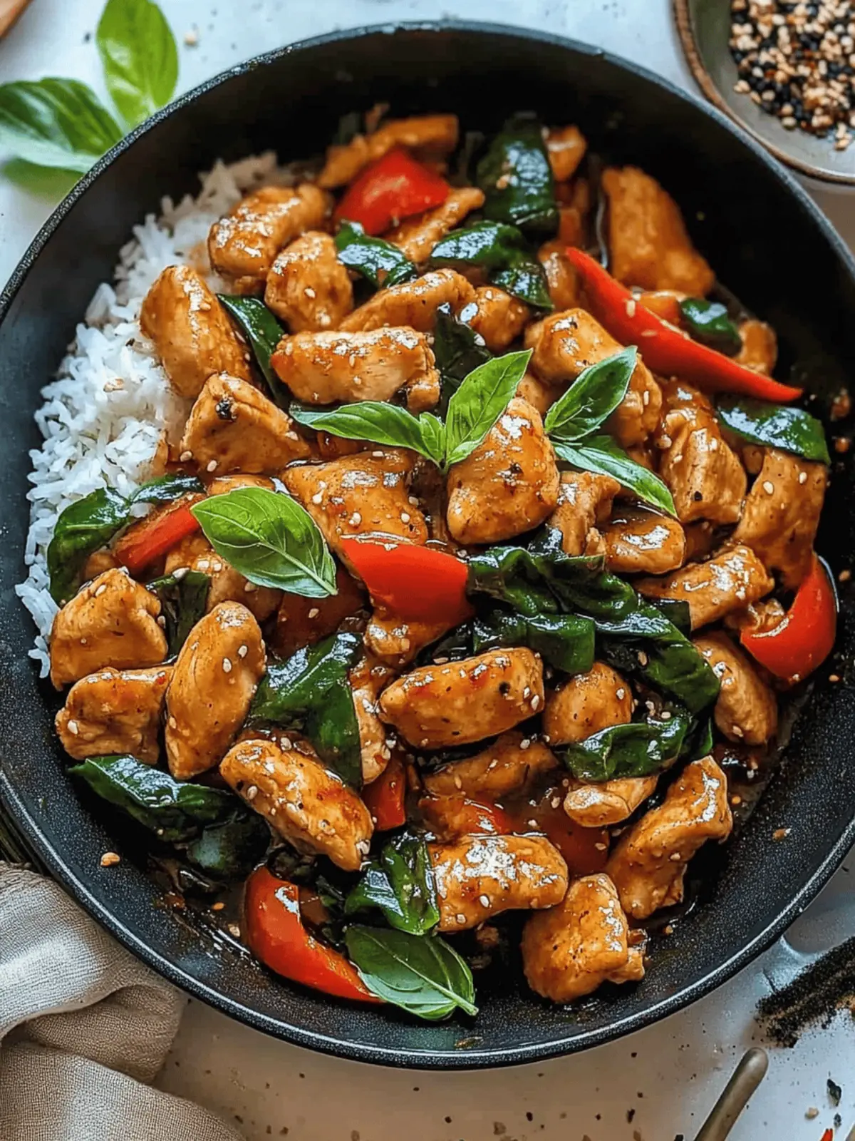 Savor Thai Basil Chicken: A 30-Minute Flavor Adventure 4 Thai Basil Chicken
