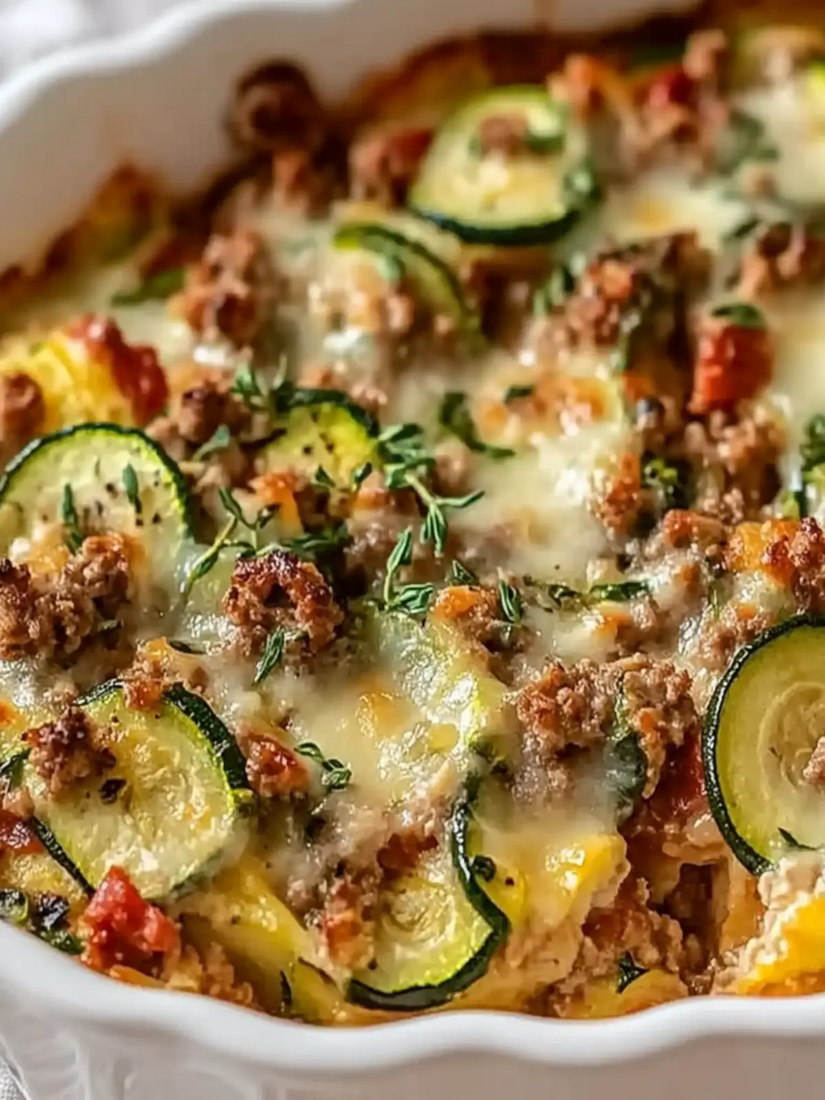 Ground Turkey Zucchini Casserole: Healthy Comfort in Every Bite 2 Ground Turkey Zucchini Casserole