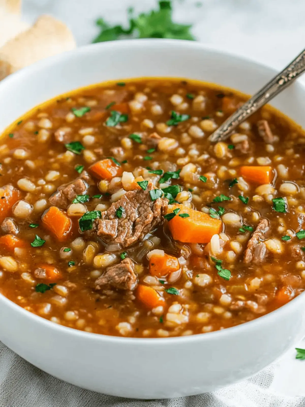 Hearty Beef Barley Soup for Ultimate Cozy Comfort 4 Beef Barley Soup