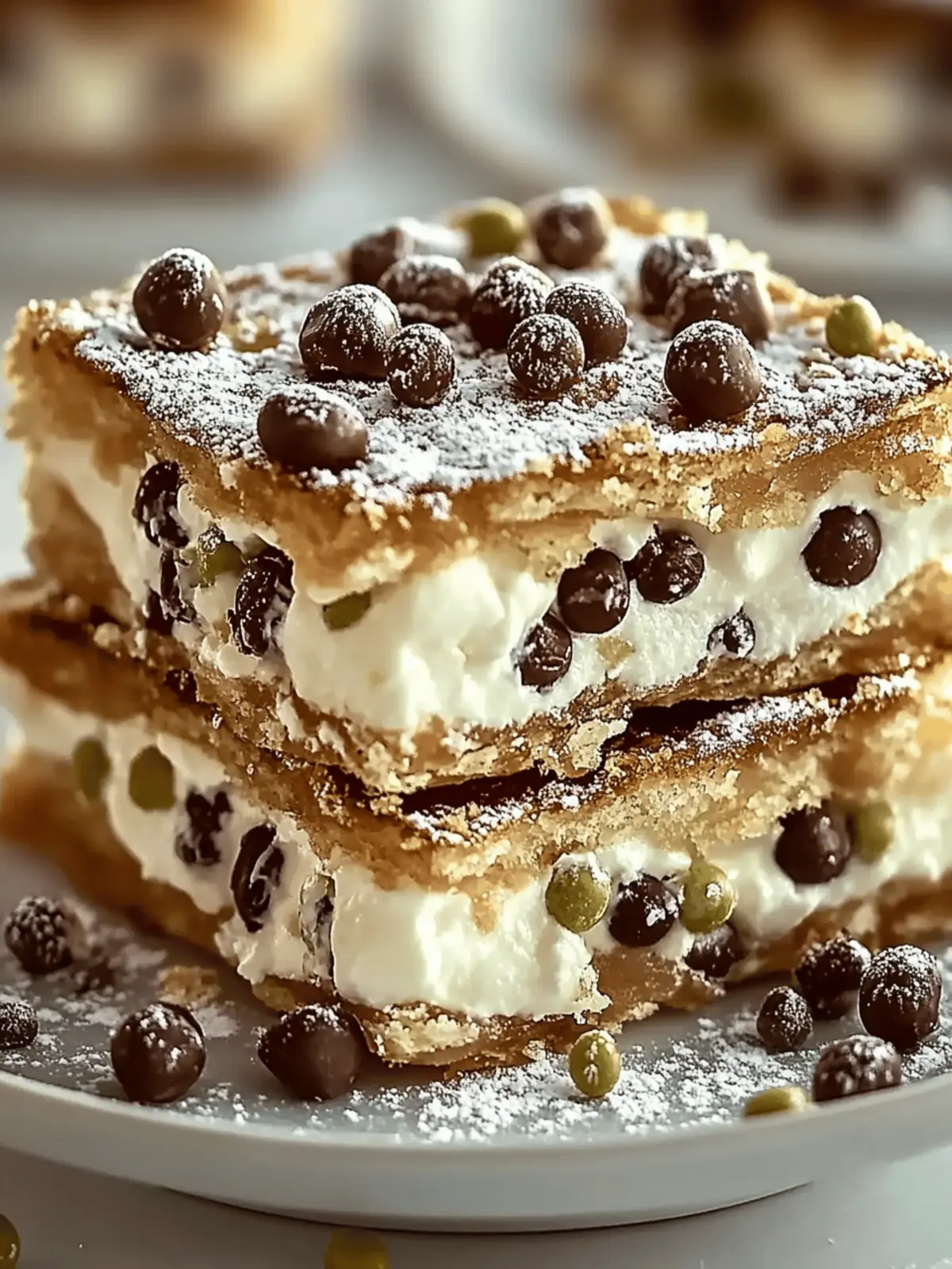 Classic Cannoli Squares: Irresistible Italian Dessert Twist 3 Classic Cannoli Squares