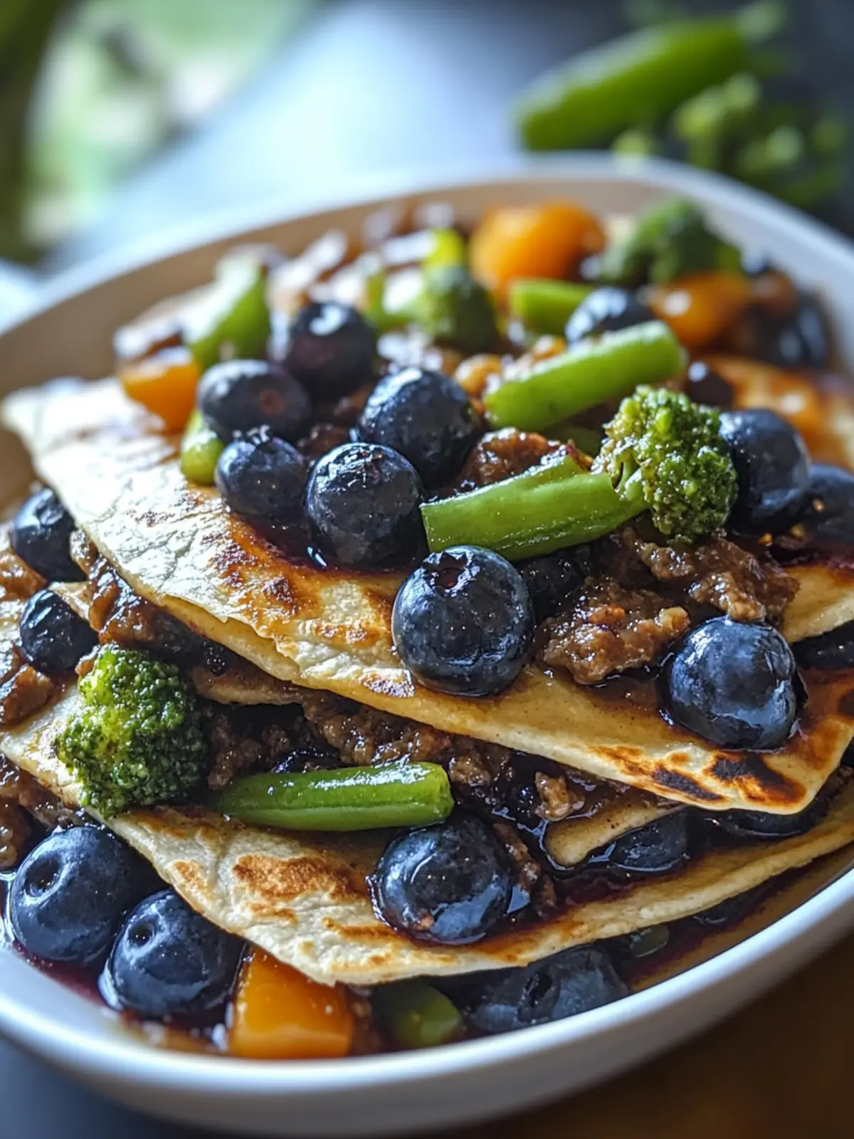 Savory Blueberry Breakfast Quesadilla for a Sweet Start! 4 Blueberry Breakfast Quesadilla