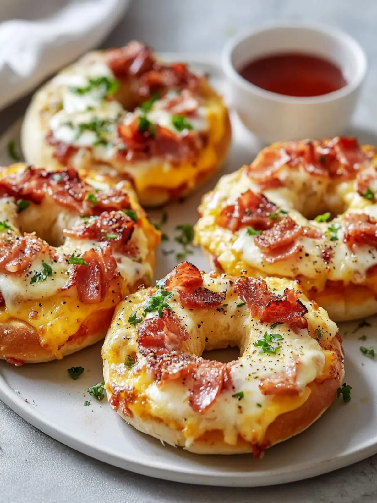 Mouthwatering Breakfast Pizza Bagels Recipe in Under 20 Minutes 4 Breakfast Pizza Bagels Recipe