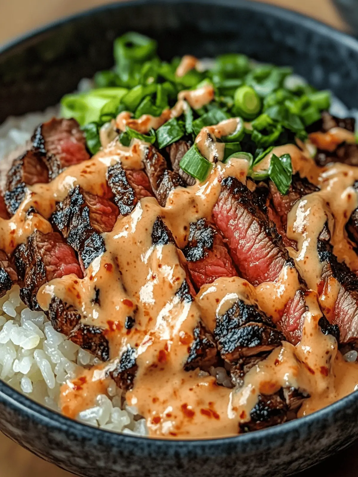Korean BBQ Steak Rice Bowls with Spicy Cream Sauce Magic 2 Korean BBQ Steak Rice Bowls with Spicy Cream Sauce