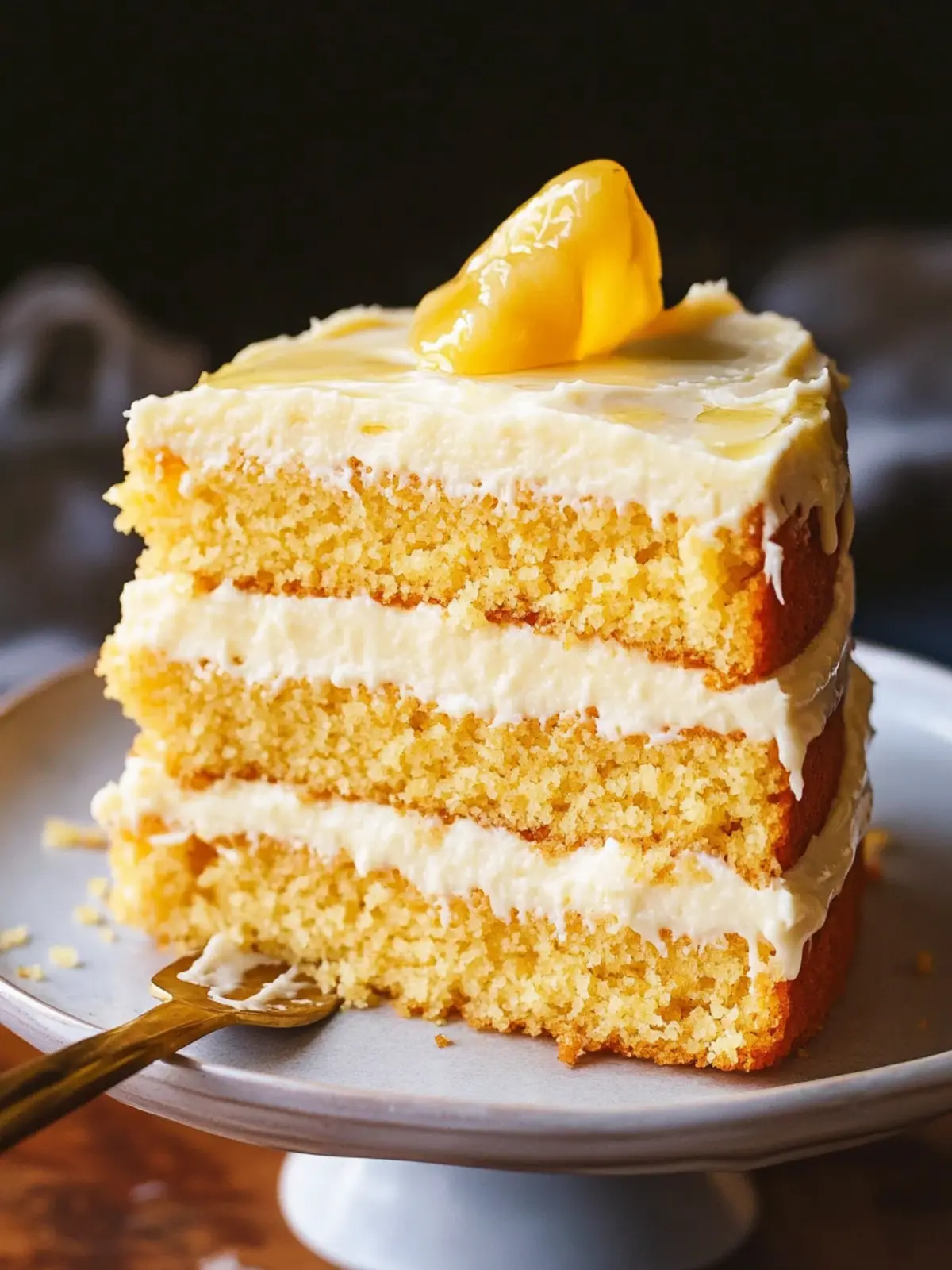 Decadent Layered Cornbread Cake with Whipped Honey Butter Frosting 2 Layered Cornbread Cake with Whipped Honey Butter Frosting