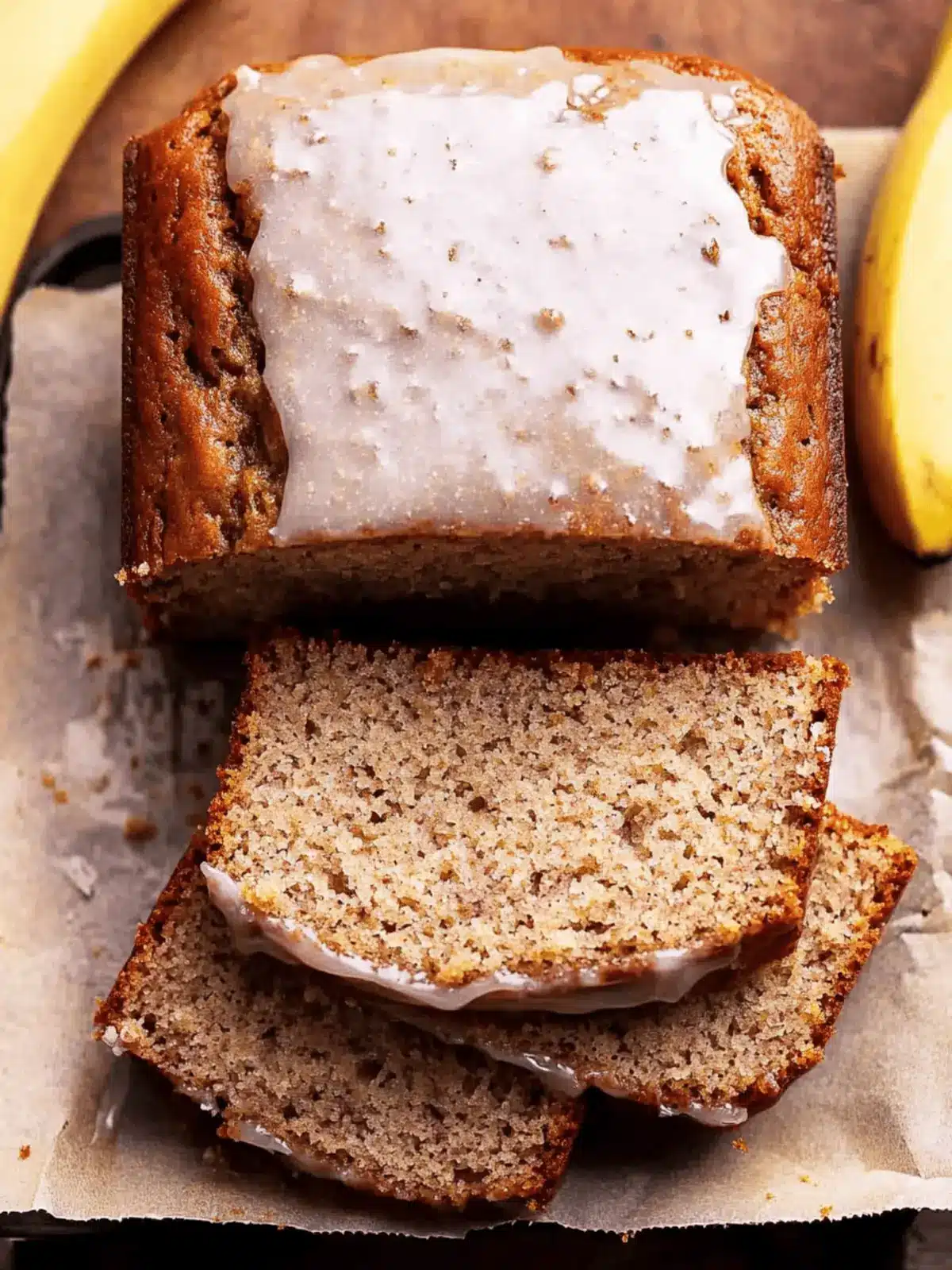 Ultra Moist Brown Butter Banana Bread with Glaze You'll Love 3 Ultra Moist Brown Butter Banana Bread with Glaze