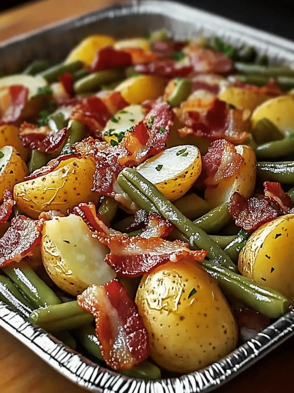 Savory Country Ranch Green Beans and Potatoes with Bacon Delight 2 Country Ranch Green Beans and Potatoes with Bacon