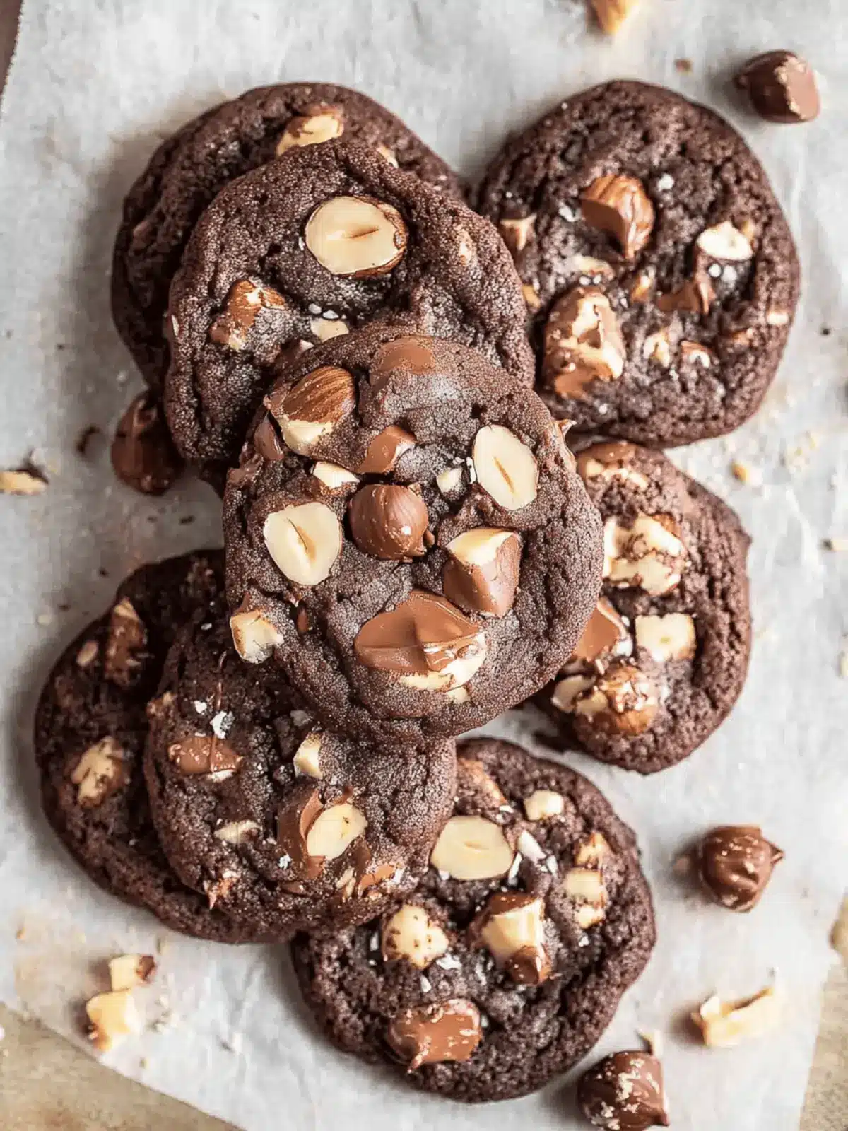 Decadent Double Chocolate Hazelnut Cookies You ll Crave 3 Double Chocolate Hazelnut Cookies