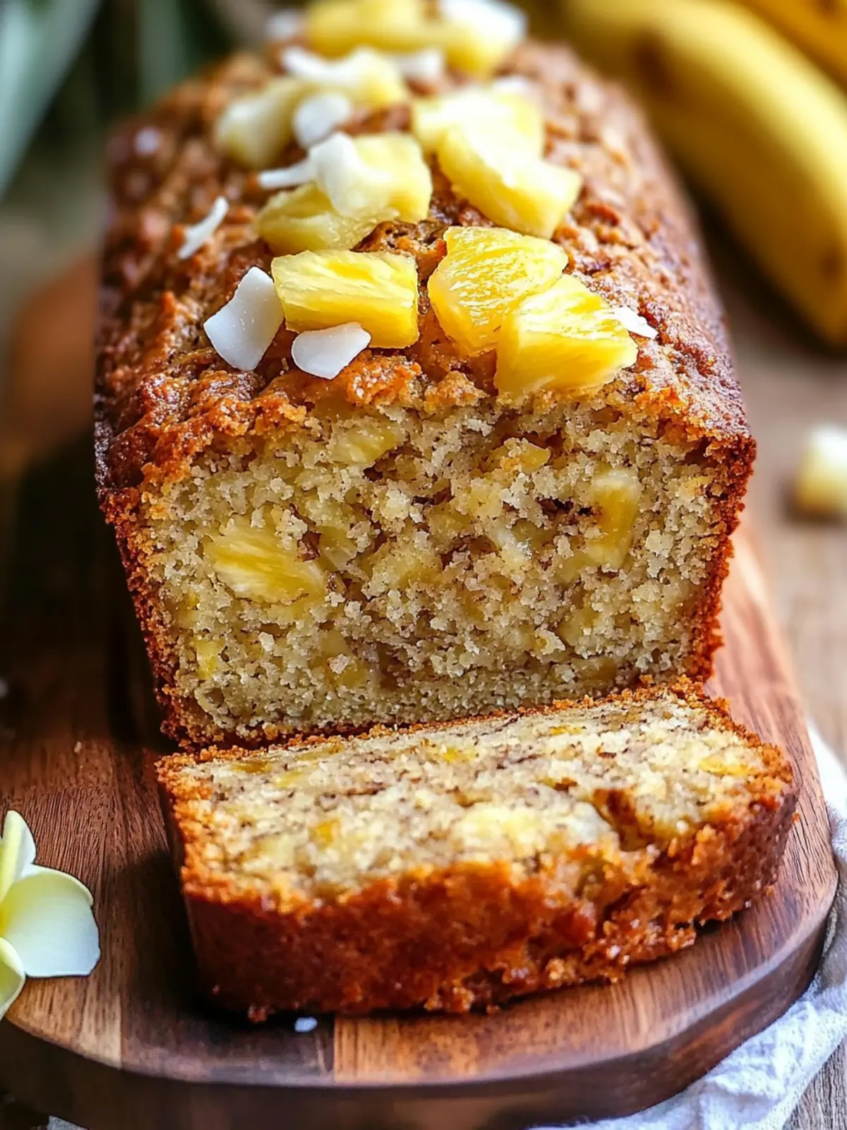 Delicious Coconut Pineapple Banana Bread to Brighten Mornings 4 Coconut Pineapple Banana Bread