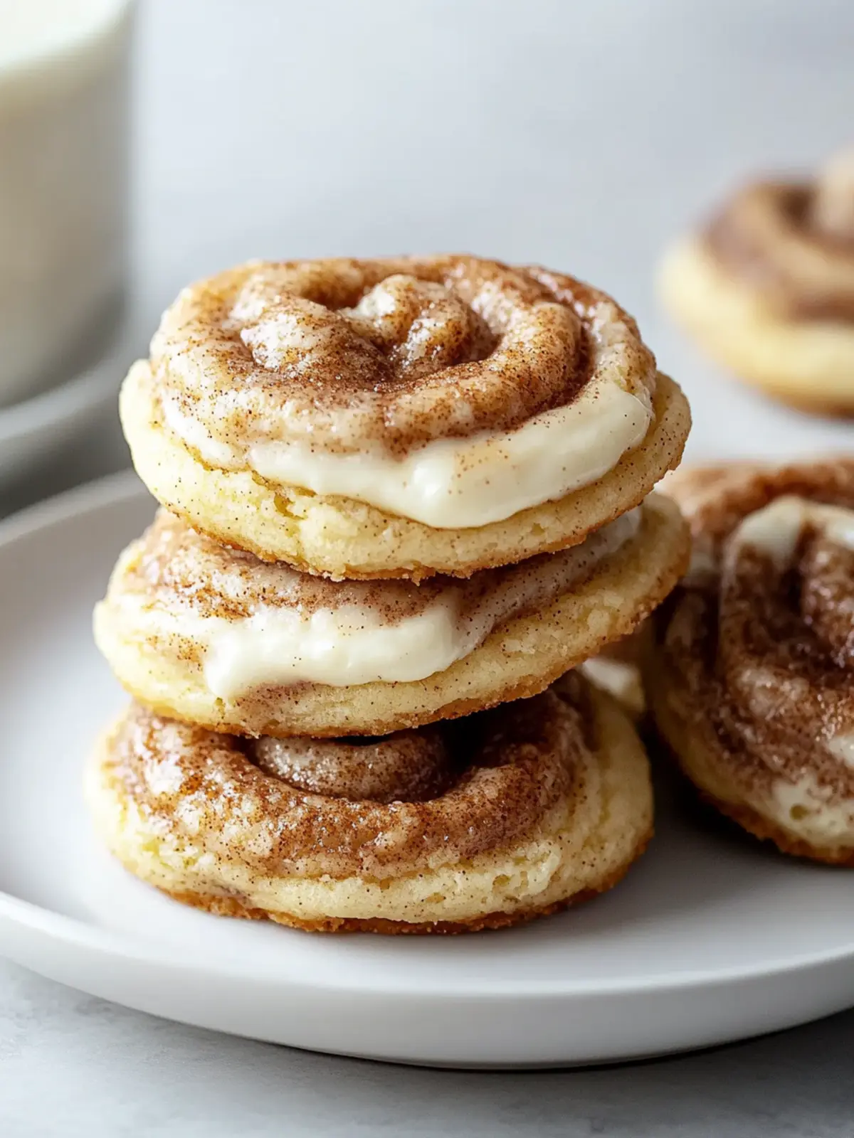 Cinnamon Roll Cheesecake Cookies You Can't Resist 4 Cinnamon Roll Cheesecake Cookies