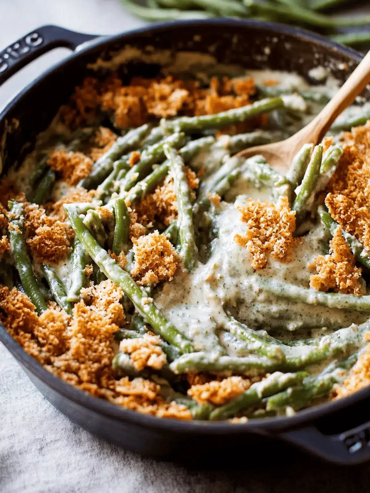 Delicious Creamy Green Bean Casserole from Scratch Today! 4 Creamy Green Bean Casserole from Scratch