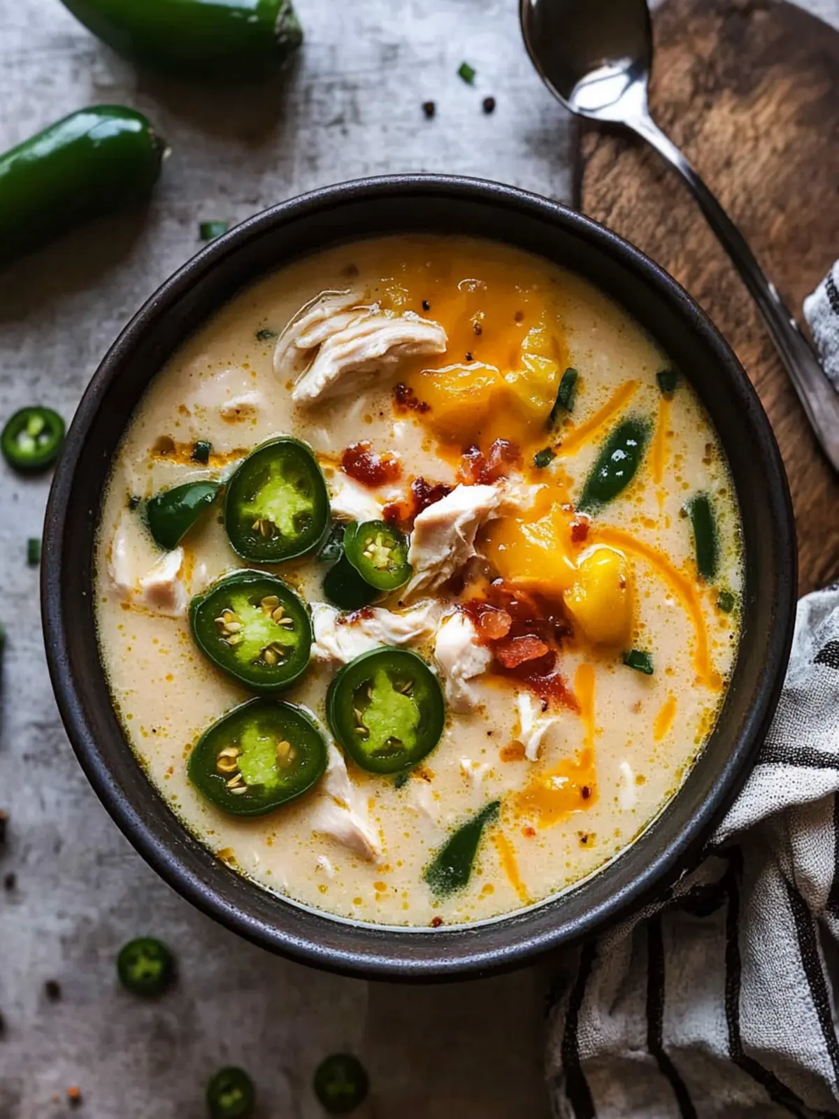 Spicy Jalape o Popper Chicken Soup for Ultimate Comfort Food 2 Spicy Jalape o Popper Chicken Soup