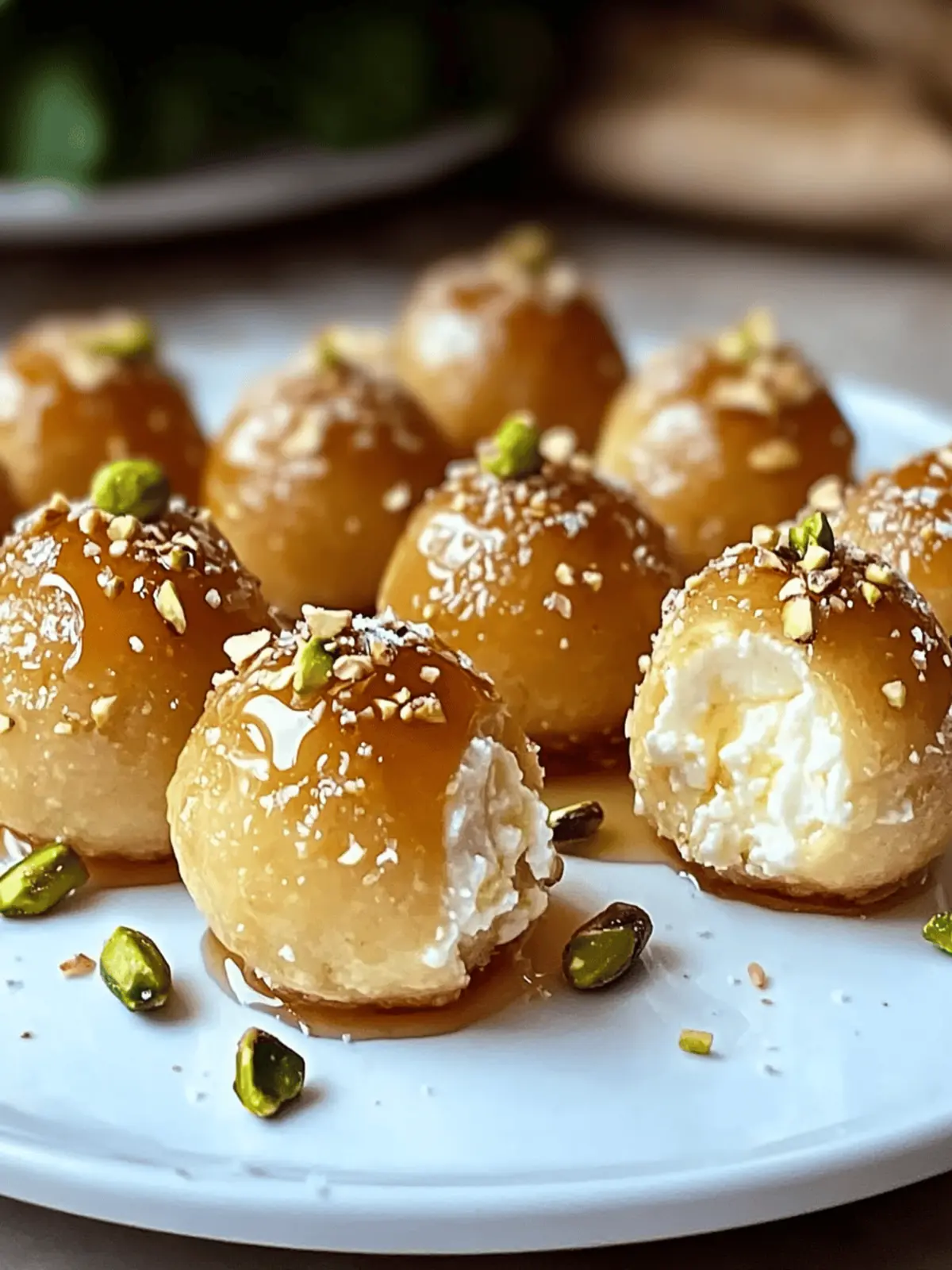 Ricotta Pistachio Honey Bites: Sweetness Redefined at Home 3 Ricotta pistachio honey bites