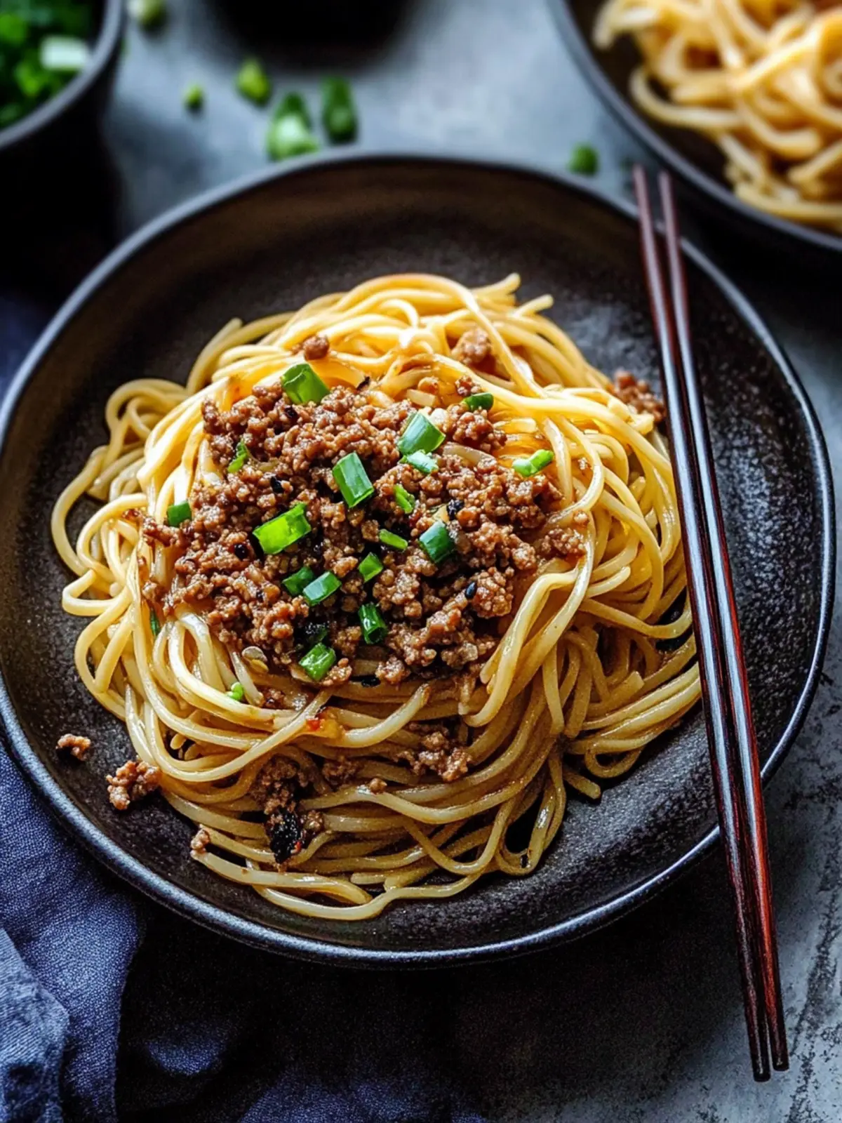 Savory Asian Ground Beef Noodles Ready in 30 Minutes 2 Asian Ground Beef Noodles