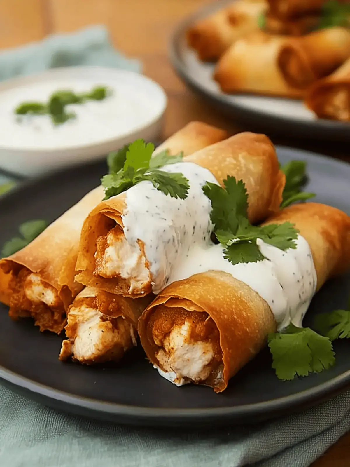 Irresistible Chicken Chimichangas with Sour Cream Sauce Recipe 4 Chicken Chimichangas with Sour Cream Sauce