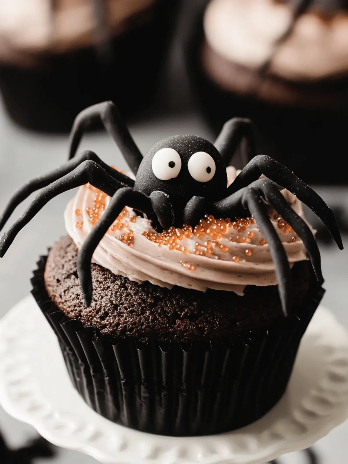 Deliciously Fun Spooky Spider Cupcakes for Halloween! 4 Spooky Spider Cupcakes