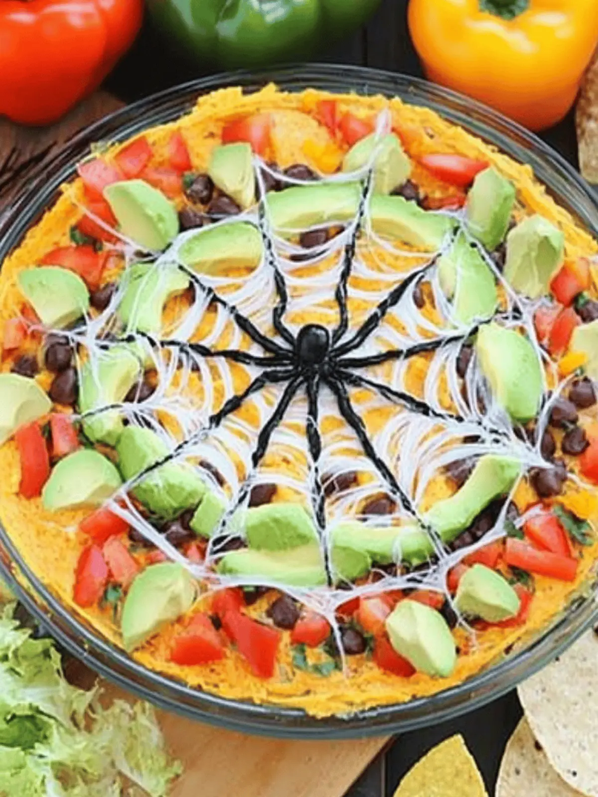 Transform Your Parties with Spider Web Taco Dip Magic 2 Spider Web Taco Dip