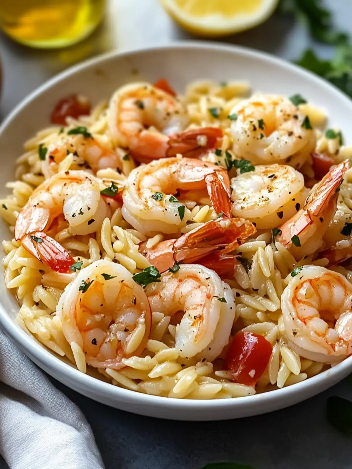 Garlic Orzo Tuscan Shrimp: 20-Minute Creamy Delight 3 Garlic Orzo Tuscan Shrimp
