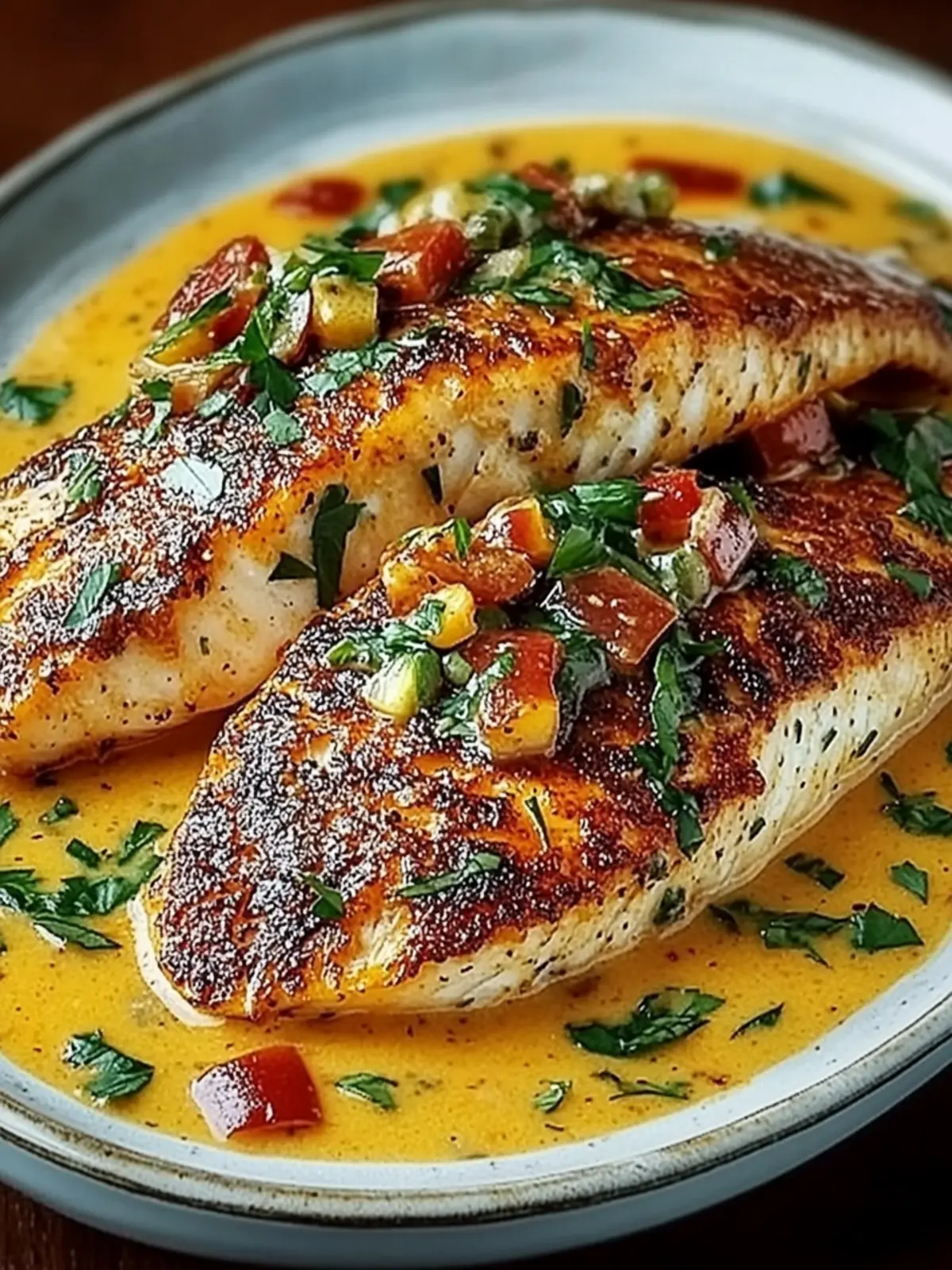 Savory Red Snapper with Creamy Creole Sauce for Easy Nights 3 Red Snapper with Creamy Creole Sauce