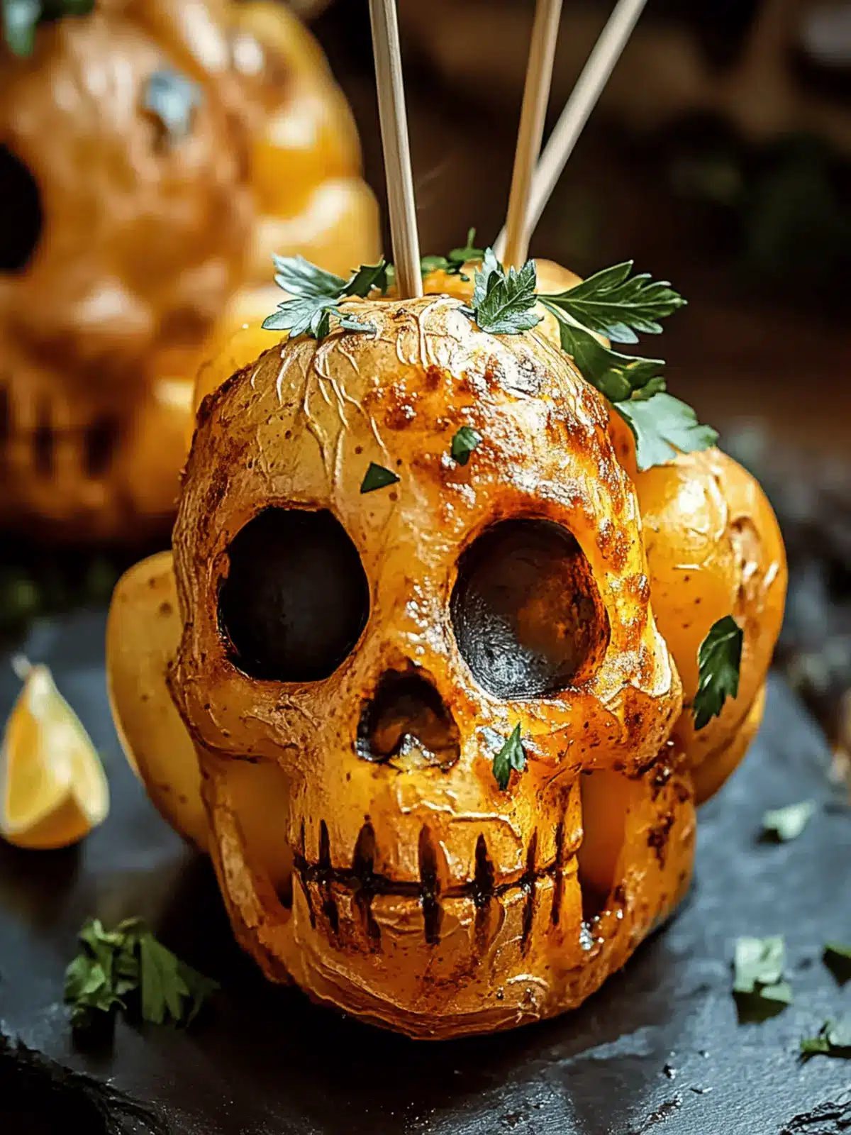 Spooky Skull Potatoes: Fun Halloween Treats to Impress Guests 2 Spooky Skull Potatoes