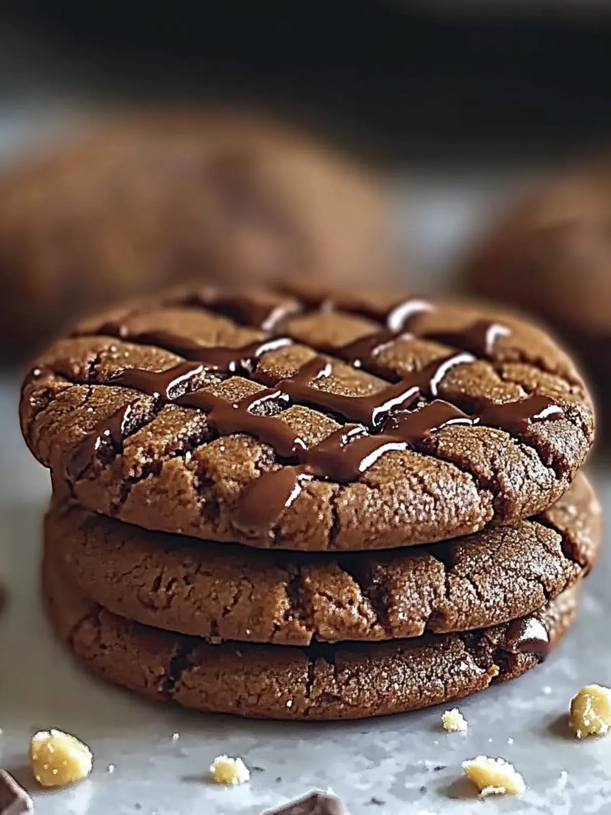 Decadent Chocolate Peanut Butter Cookies in Under 20 Minutes 3 Chocolate Peanut Butter Cookies