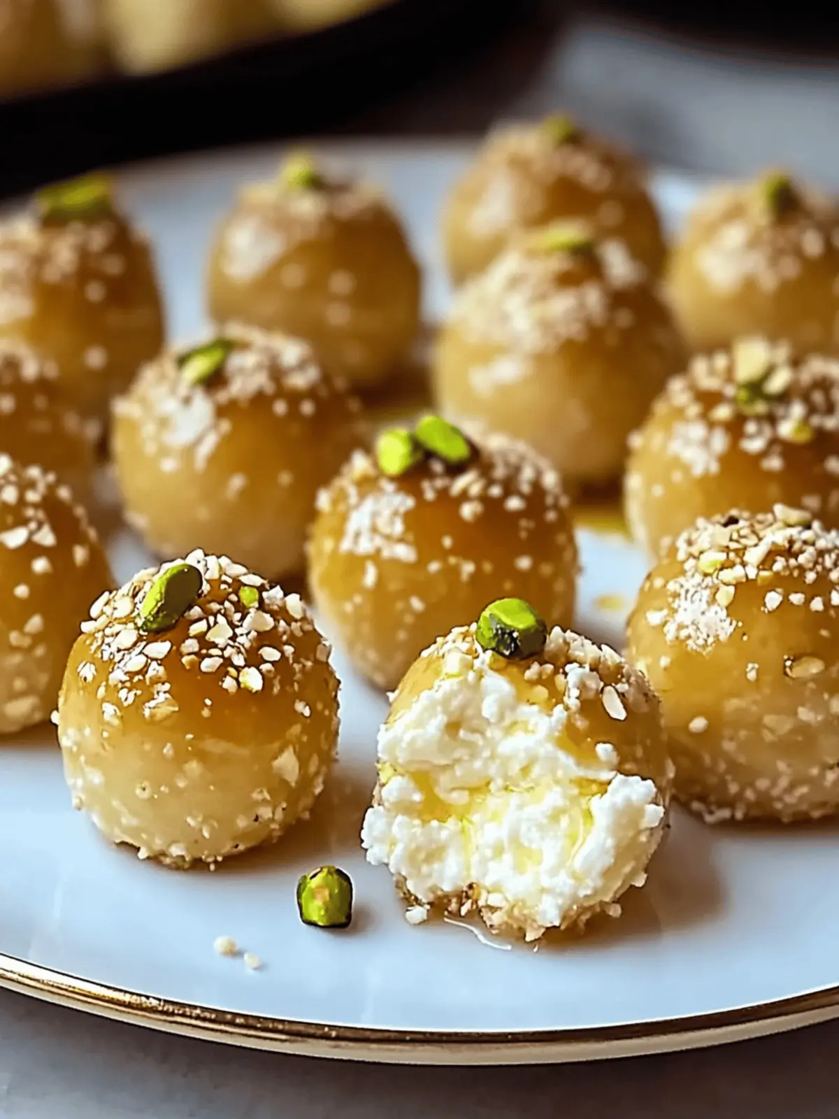 Ricotta Pistachio Honey Bites: Sweetness Redefined at Home 2 Ricotta pistachio honey bites