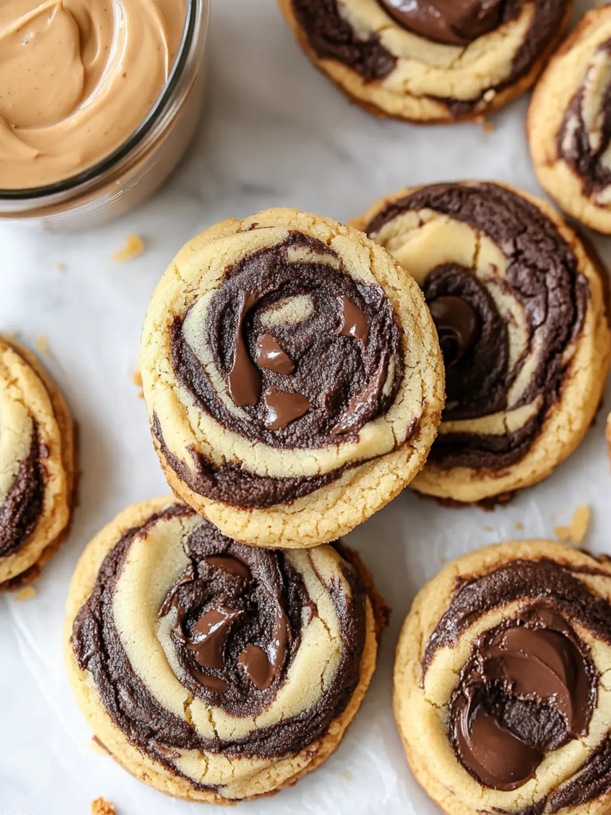Peanut Butter Brownie Swirl Cookies You Can't Resist! 2 Peanut Butter Brownie Swirl Cookies