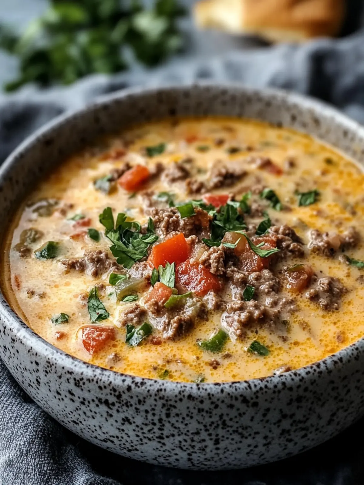 Delicious Keto Beef Cheeseburger Soup in Just 40 Minutes 3 Keto Beef Cheeseburger Soup
